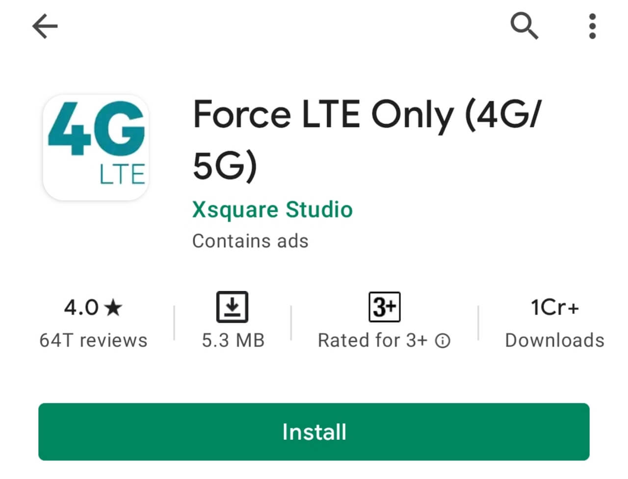 Force LTE Only Apk